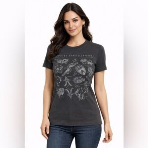Fifth Sun Zodiac Constellations Graphic Tee | Vintage Astrology T-Shirt